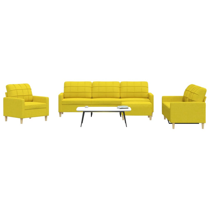 Set Canapele Cu Taburet/Perne, 4 Piese, , Textil