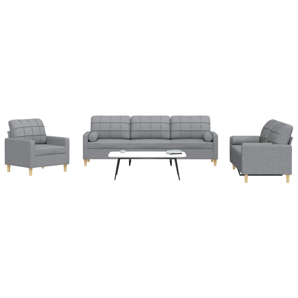 Set Canapele Cu Taburet/Perne, 4 Piese, , Textil