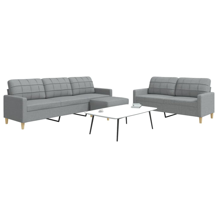 Set De Canapele Cu Perne Rulou, 2 Piese, , Textil