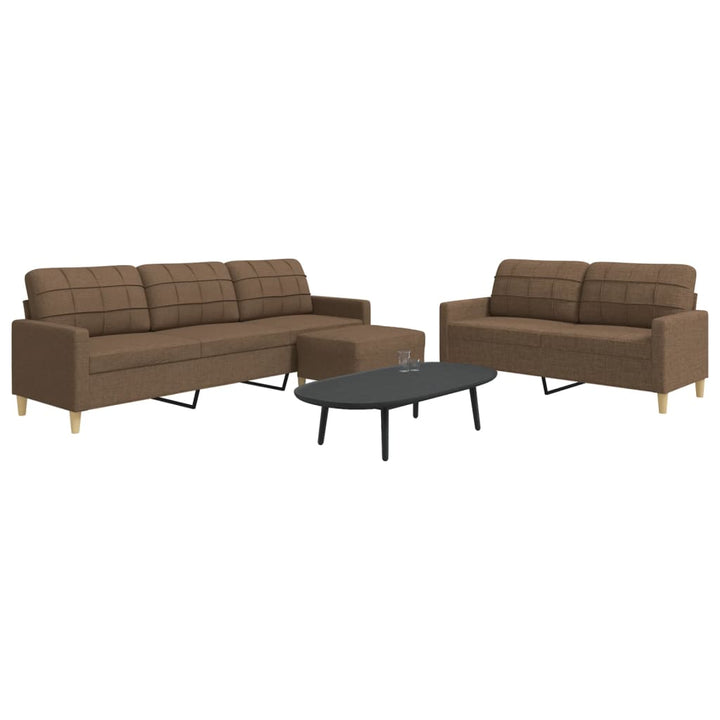 Set De Canapele Cu Perne Rulou, 2 Piese, , Textil
