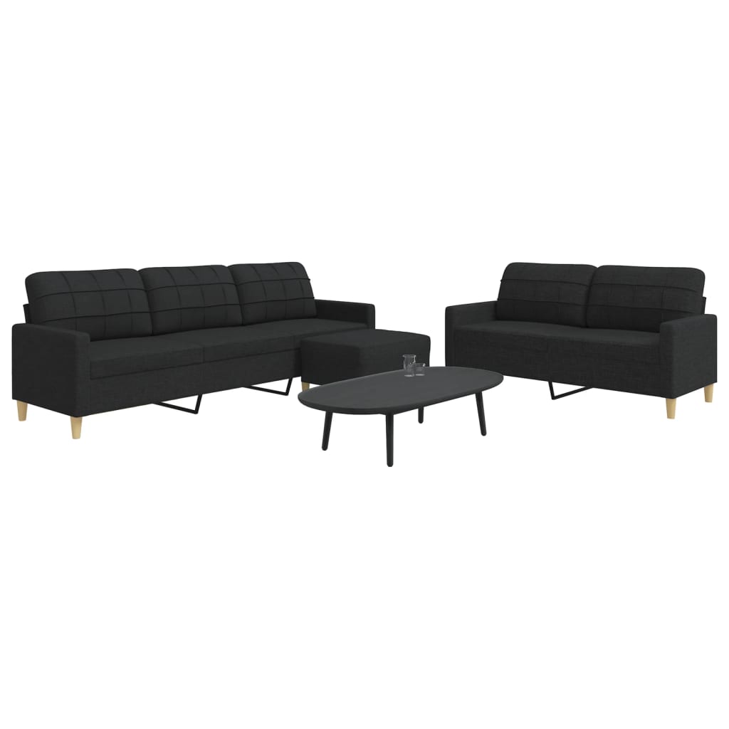 Set De Canapele Cu Perne Rulou, 2 Piese, , Textil