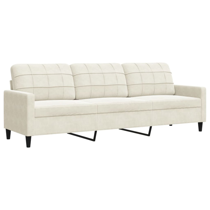 Set De Canapele Cu Perne, 3 Piese, , Catifea