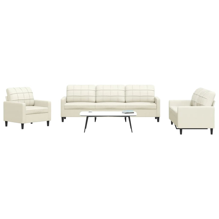 Set De Canapele Cu Perne, 3 Piese, , Catifea