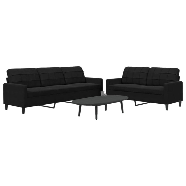 Set De Canapele Cu Perne, 2 Piese, , Catifea