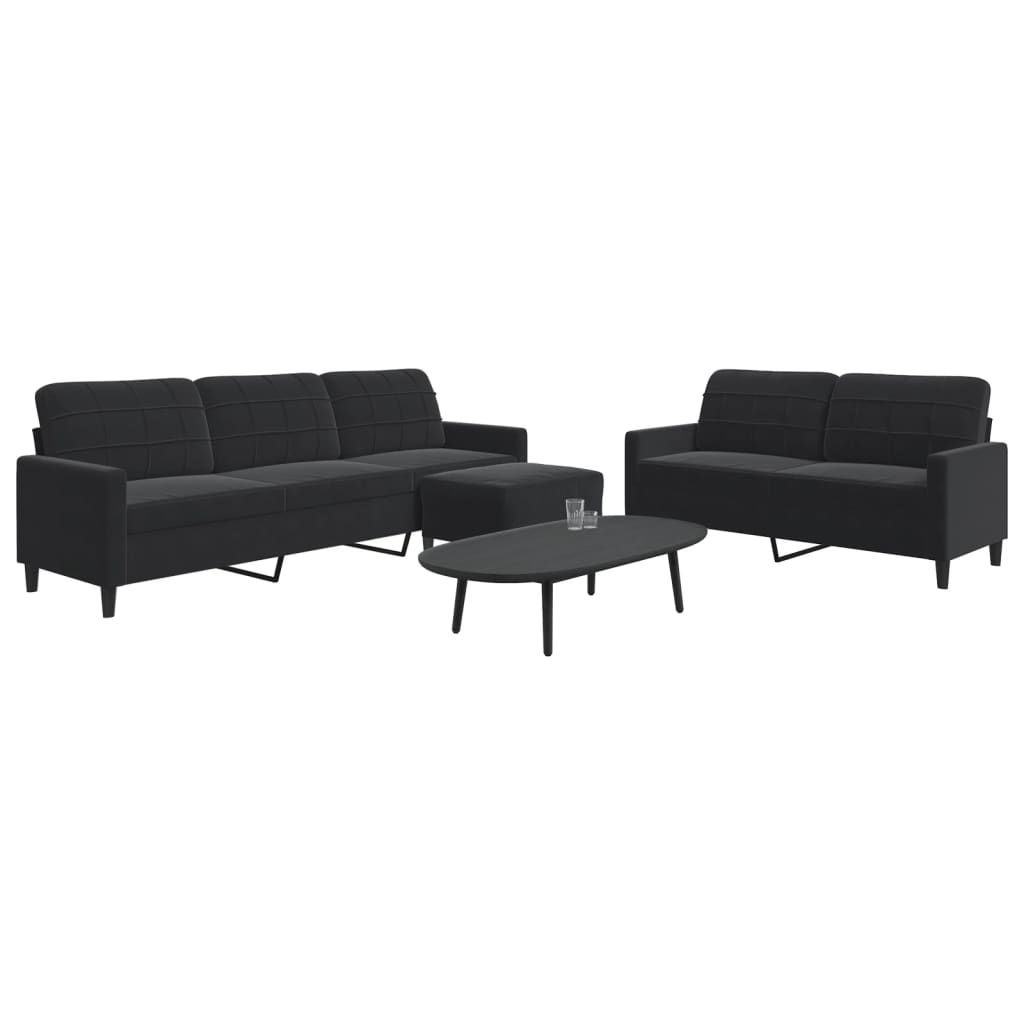 Set De Canapele Cu Perne, 2 Piese, , Catifea