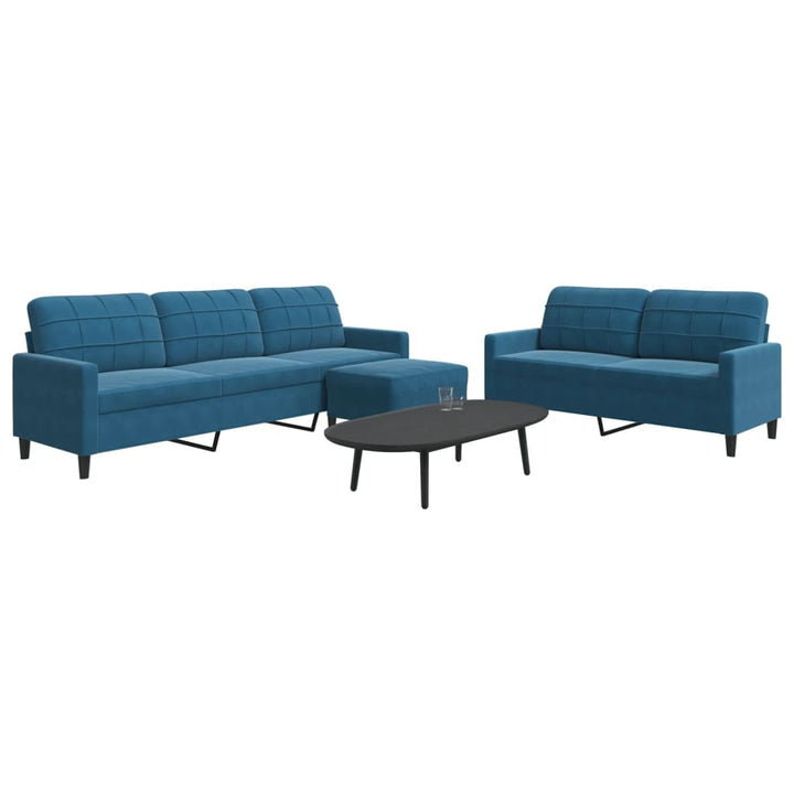 Set De Canapele Cu Perne, 2 Piese, , Catifea