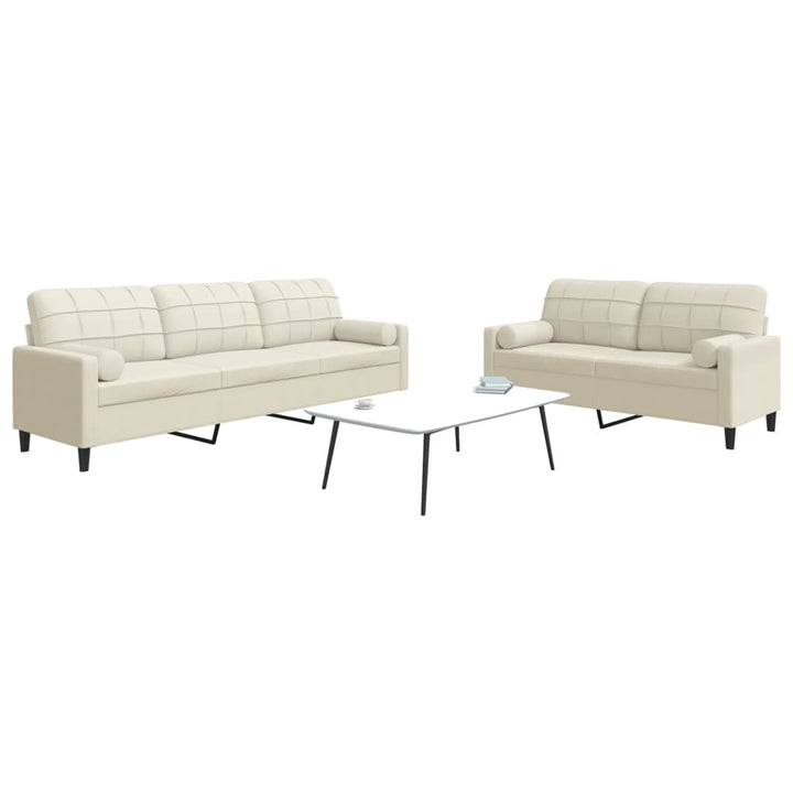 Set De Canapele Cu Perne, 2 Piese, , Catifea