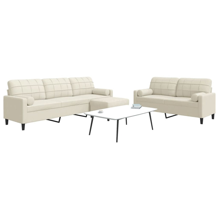 Set De Canapele Cu Perne, 2 Piese, , Catifea