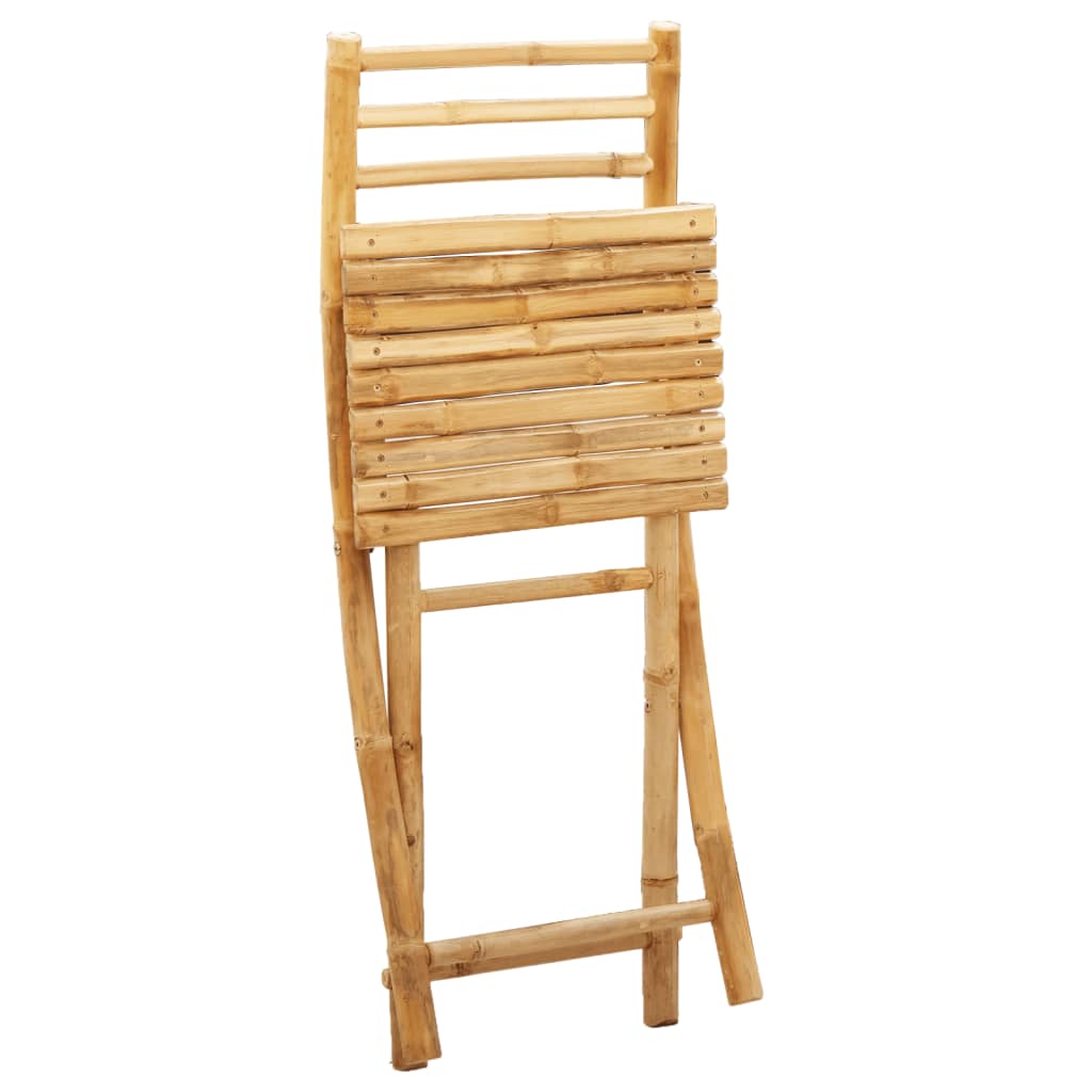 Scaune De Grădină Pliabile, 4 Buc., 43X54X88 Cm, Bambus