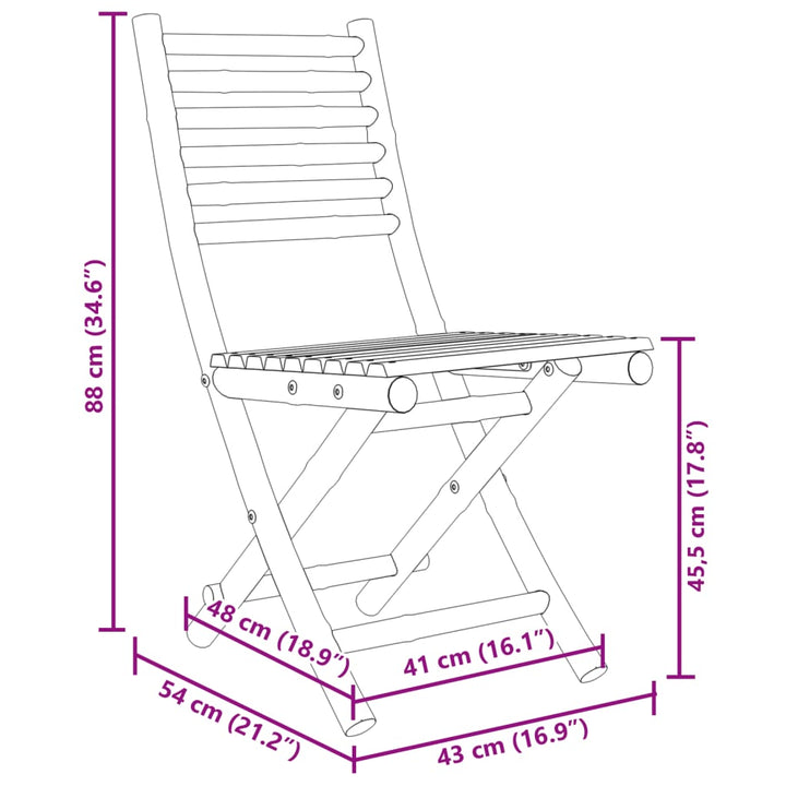 Set Mobilier De Grădină, 5 Piese, Bambus