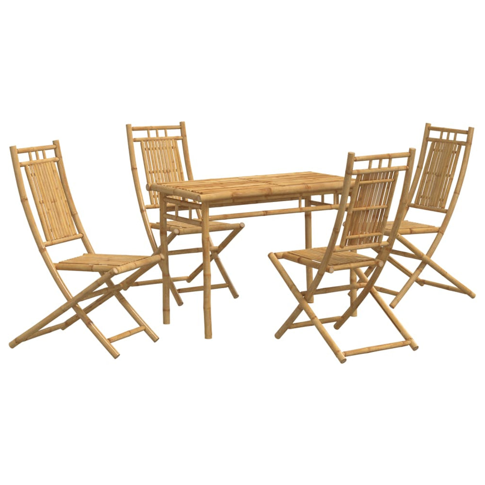 Set Mobilier De Grădină, 5 Piese, Bambus