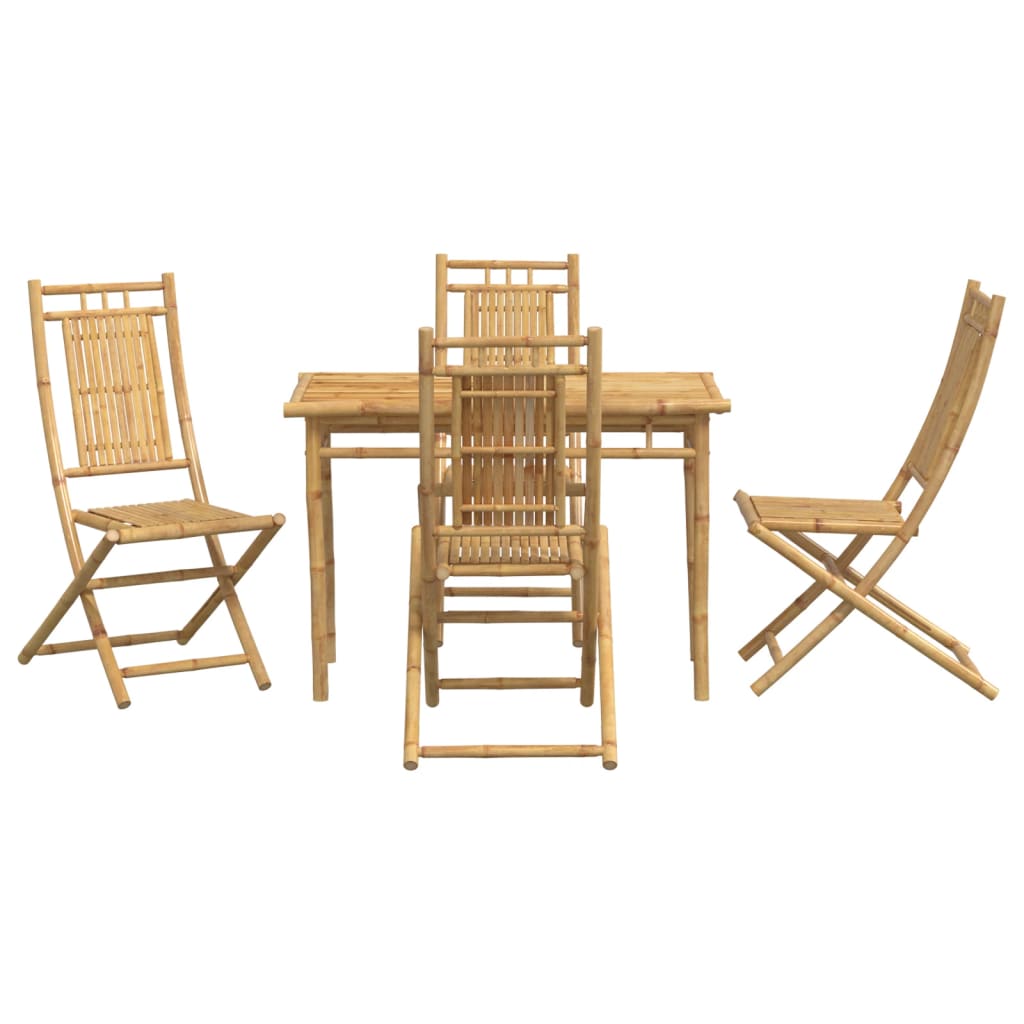 Set Mobilier De Grădină, 5 Piese, Bambus