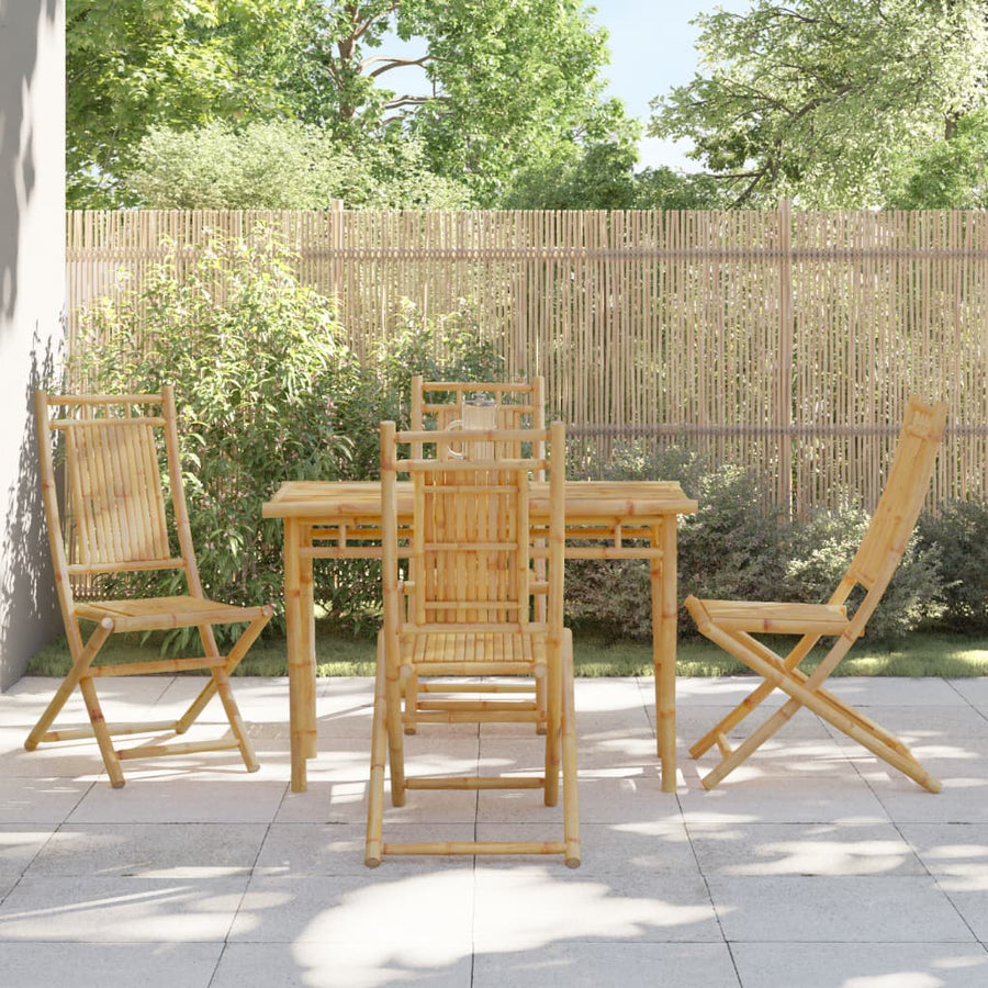 Set Mobilier De Grădină, 5 Piese, Bambus