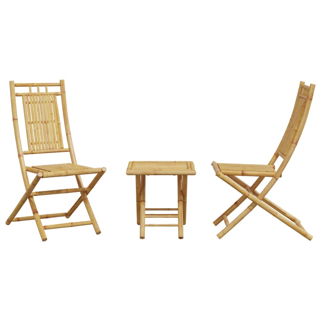 Set Mobilier Bistro, 3 Piese, Bambus