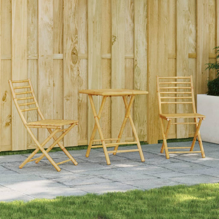 Set Mobilier Bistro, 3 Piese, Bambus