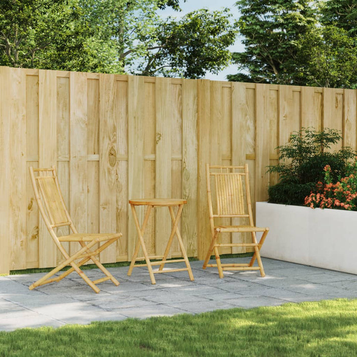 Set Mobilier Bistro, 3 Piese, Bambus