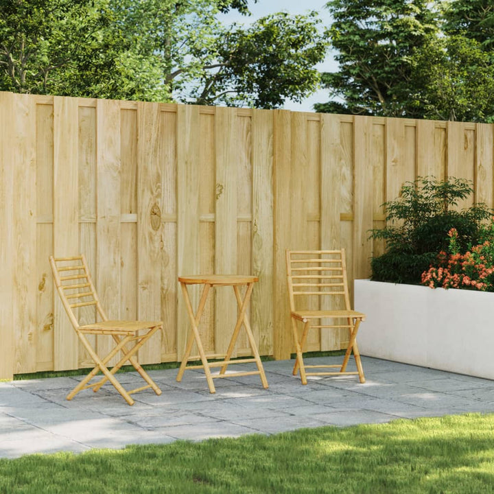 Set Mobilier Bistro, 3 Piese, Bambus