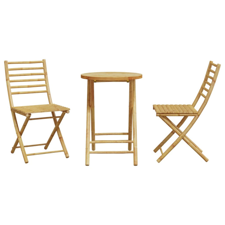 Set Mobilier Bistro, 3 Piese, Bambus