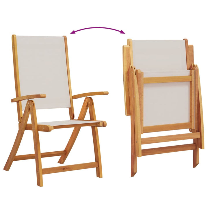 Set Mobilier De Grădină, 7 Piese, Lemn Masiv Acacia/Textilenă