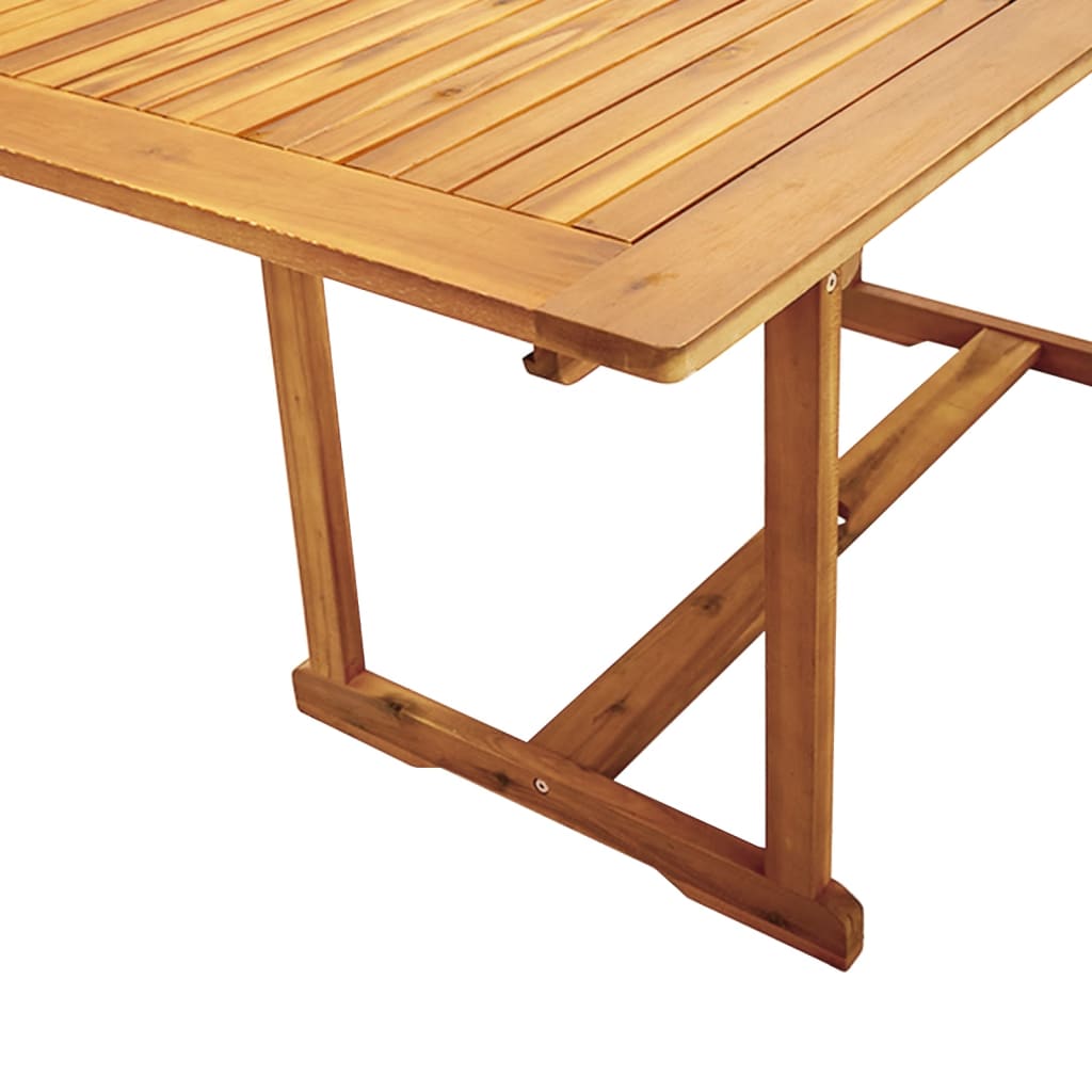 Set Mobilier De Grădină, 7 Piese, Lemn Masiv Acacia/Textilenă