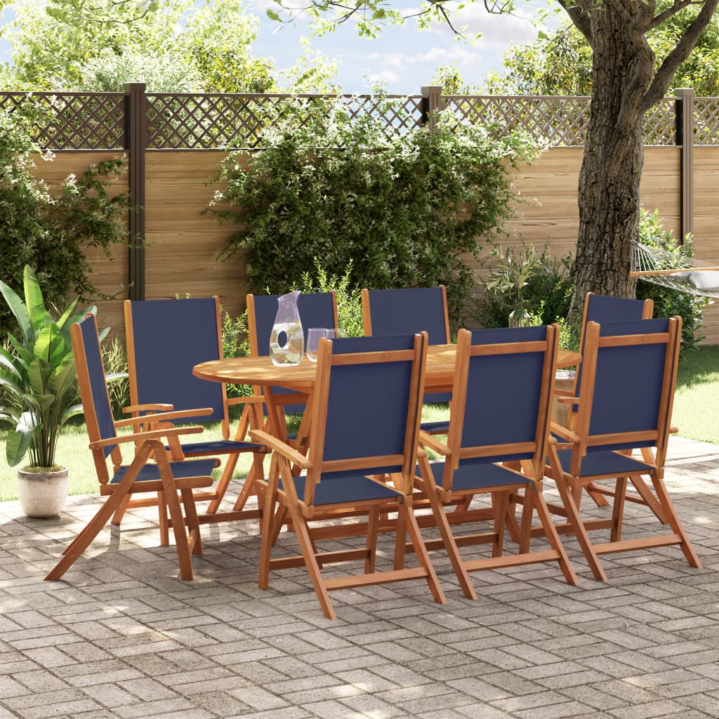 Set Mobilier De Exterior, 7 Piese, Lemn Masiv De Acacia