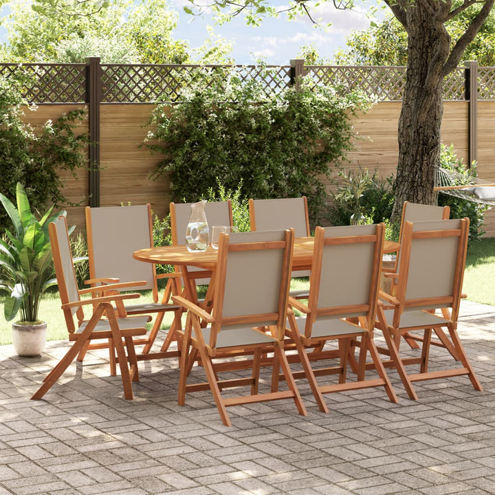 Set Mobilier De Exterior, 7 Piese, Lemn Masiv De Acacia