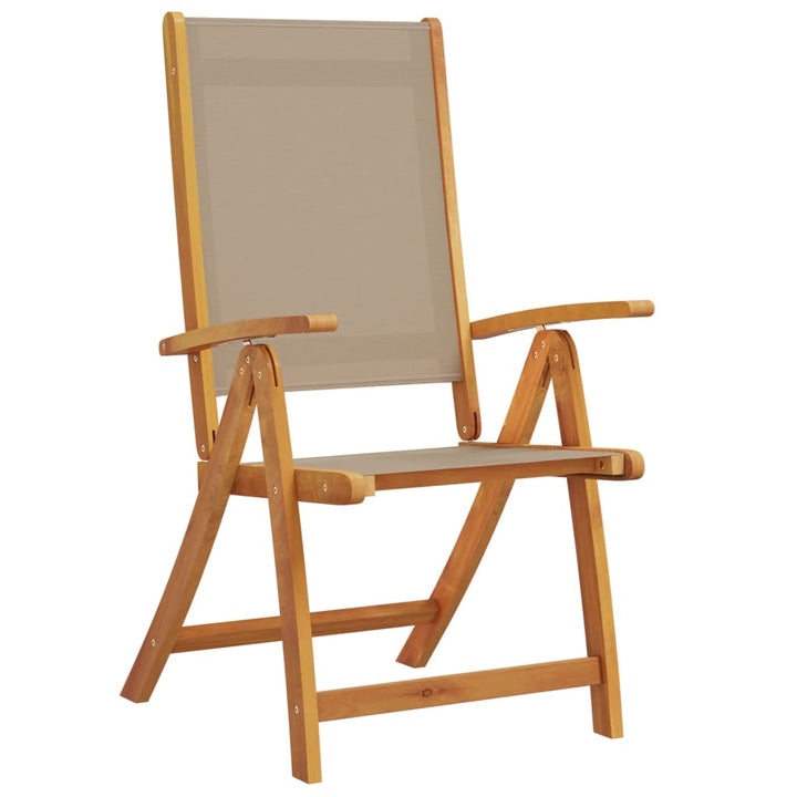 Set Mobilier De Grădină, 7 Piese, Lemn Masiv Acacia/Textilenă