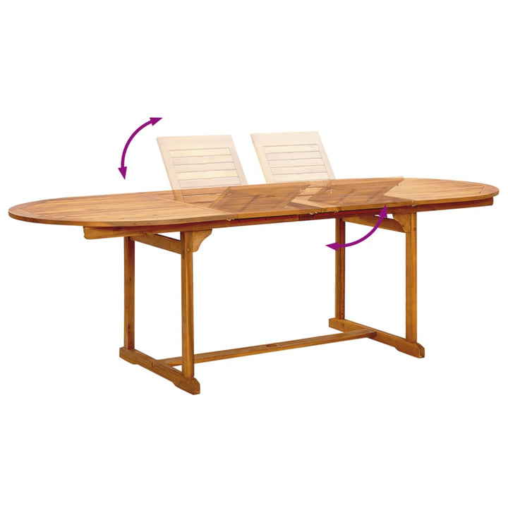 Set Mobilier De Grădină, 7 Piese, Lemn Masiv Acacia/Textilenă