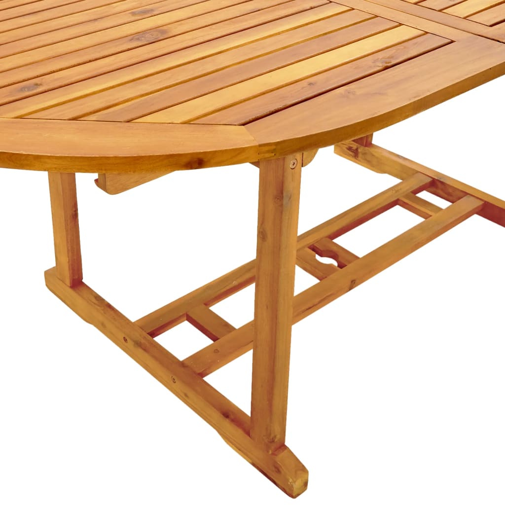 Set Mobilier De Grădină, 7 Piese, Lemn Masiv Acacia/Textilenă