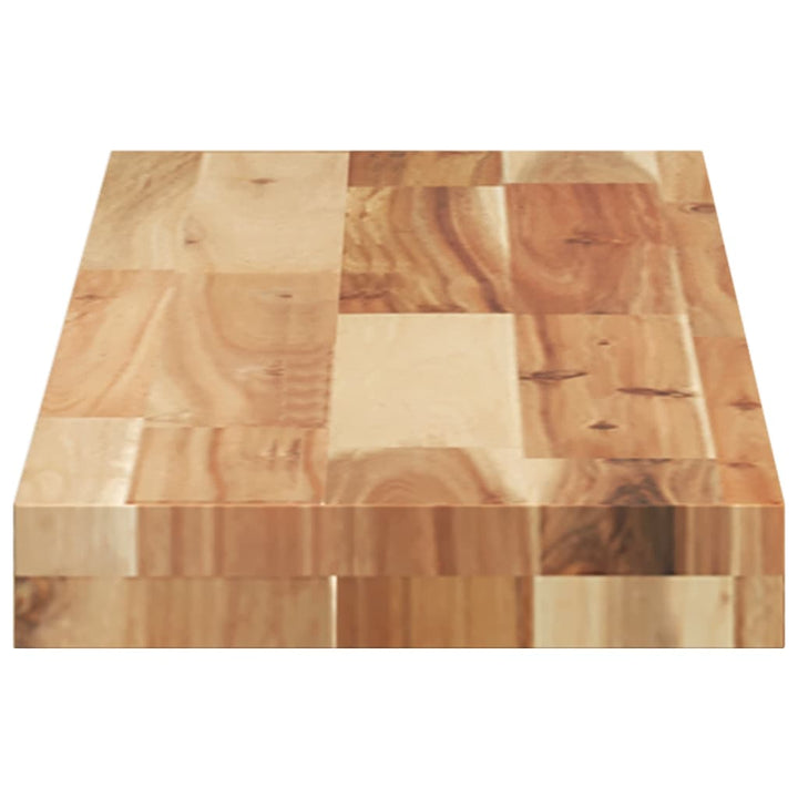Rafturi Suspendate 2 Buc. 100X20X4Cm Lemn Masiv Acacia Netratat Maro Închis