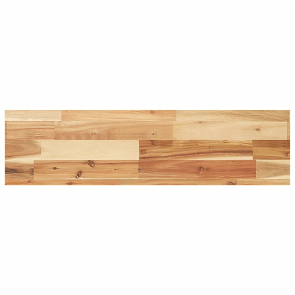 Rafturi Suspendate 2 Buc. 100X20X4Cm Lemn Masiv Acacia Netratat Maro Închis
