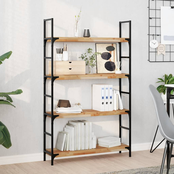 Rafturi Suspendate 2 Buc. 100X20X4Cm Lemn Masiv Acacia Netratat Maro Închis