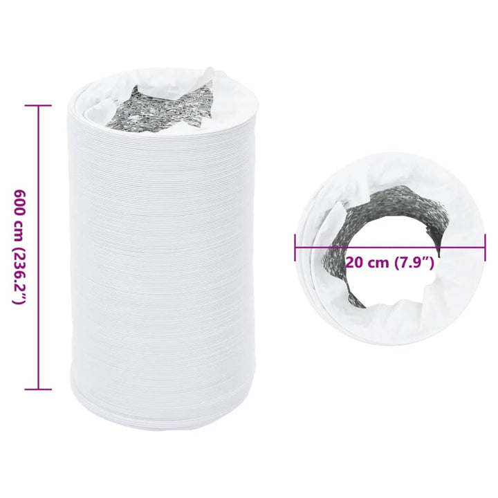 Conductă De Ventilație, 6 M, Ø, Aluminiu Și Pvc