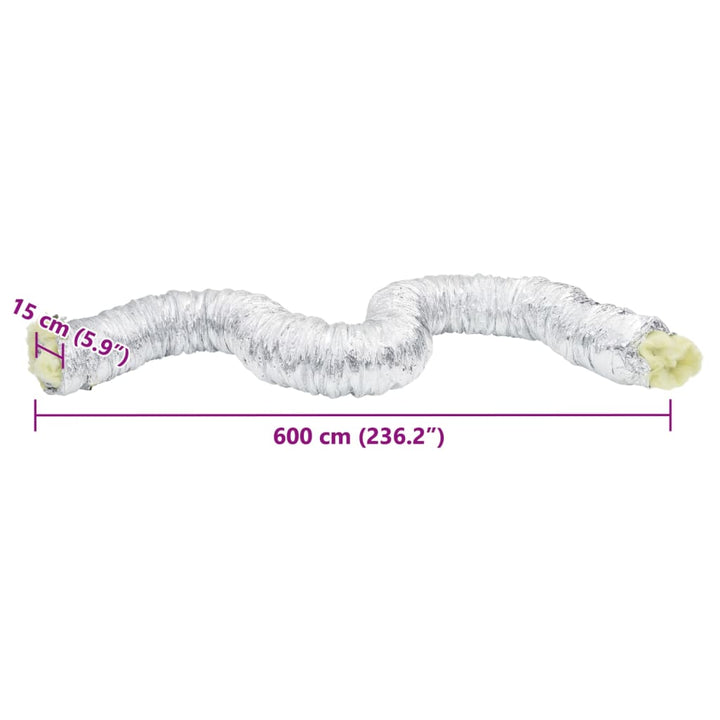 Conductă De Ventilație Izolată, 6 M, Ø, Aluminiu