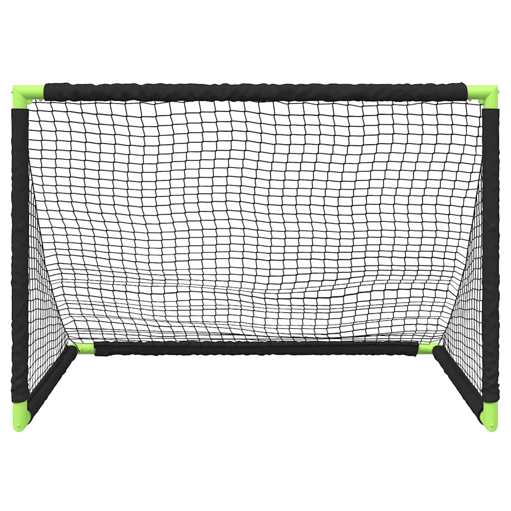 Poartă De Fotbal Pentru Copii, Pliabilă, Negru, 90X64X64 Cm
