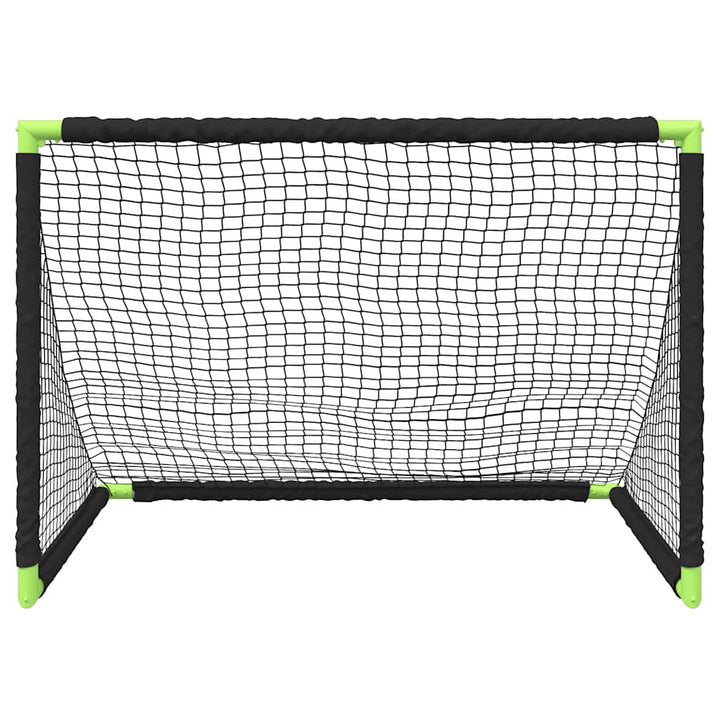 Poartă De Fotbal Pentru Copii, Pliabilă, Negru, 90X64X64 Cm