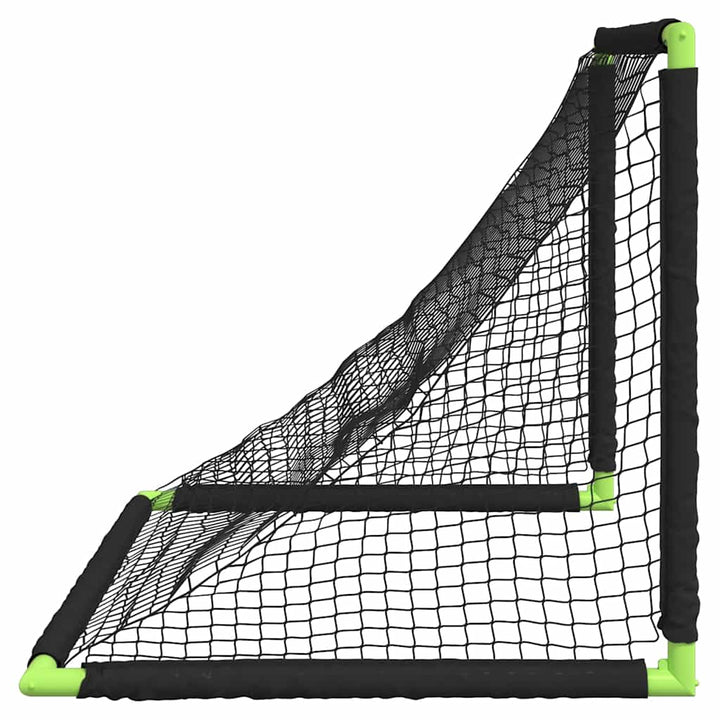 Poartă De Fotbal Pentru Copii, Pliabilă, Negru, 90X64X64 Cm