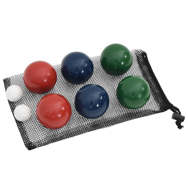 Set Mingi De Bocce 8 Piese Geantă De Transport Lemn Masiv Pin