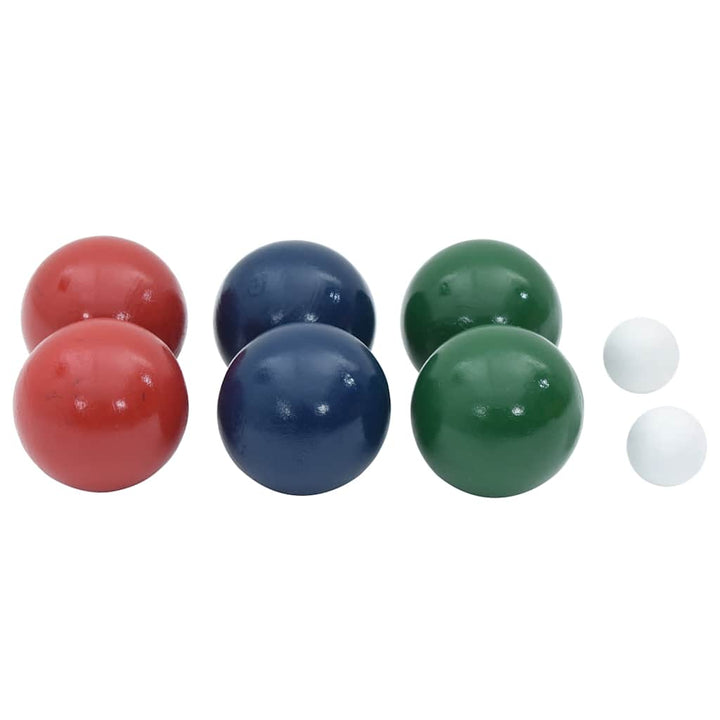 Set Mingi De Bocce 8 Piese Geantă De Transport Lemn Masiv Pin