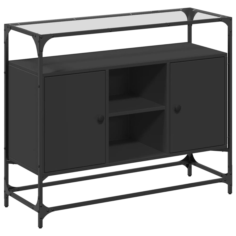 Dulap, Blat Din Sticlă 98X35X81 Cm Lemn Prelucrat