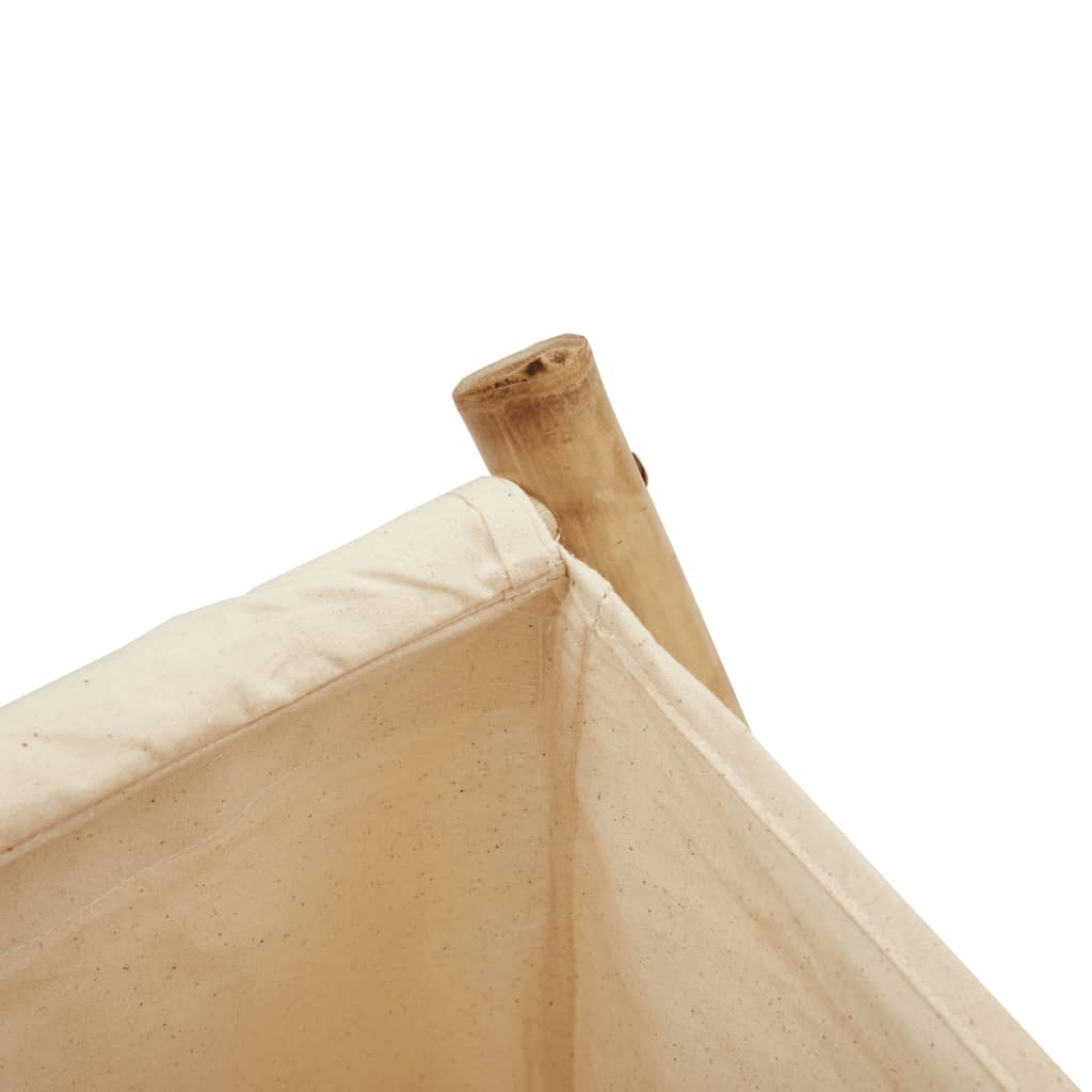 Coș De Rufe, Alb Crem, 41,5X36X63,5 Cm, Bambus
