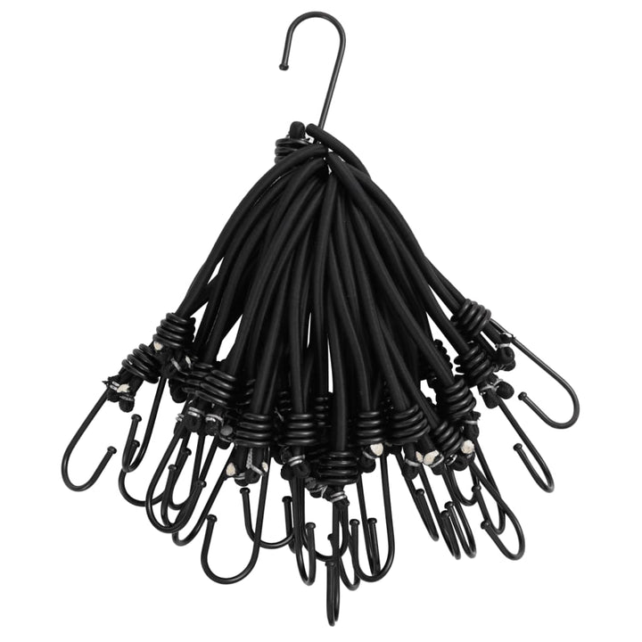 Funie Elastică Cu Cârlige, 50 Buc., 17 Cm