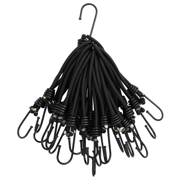 Funie Elastică Cu Cârlige, 50 Buc., 17 Cm