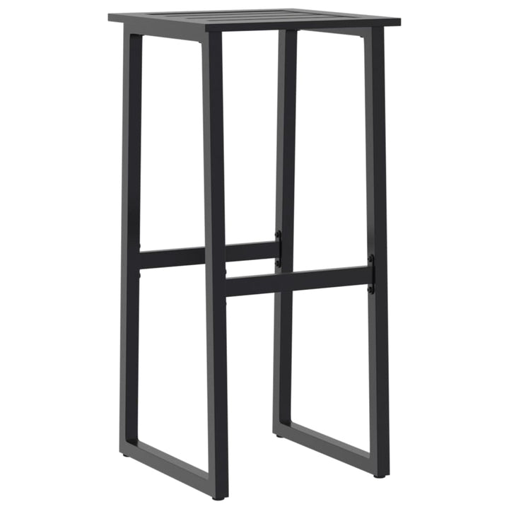 Scaune Bar, 2 Buc. Negru 38X38X80 Cm Oțel Vopsit Electrostatic