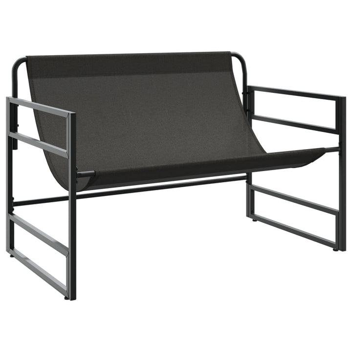 Bancă De Grădină Cu Pernă, Taupe, 113 Cm, Oțel