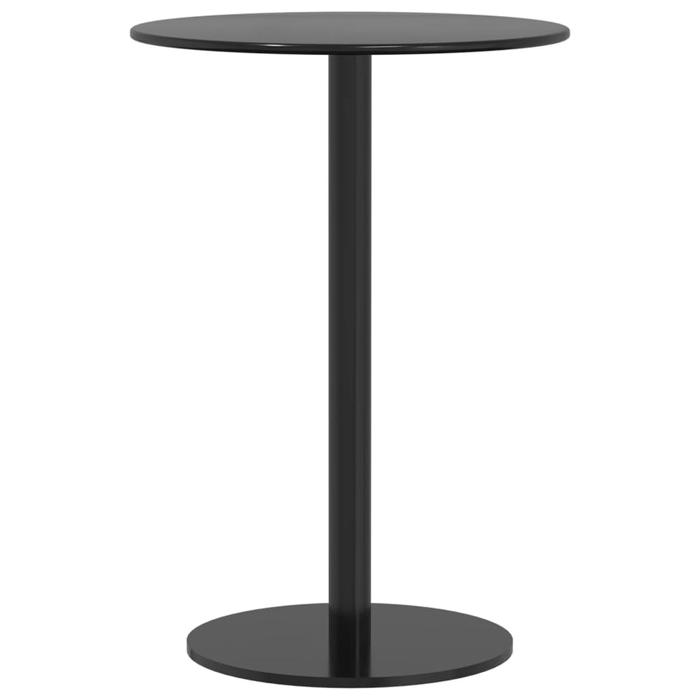 Masă De Grădină Rotundă, Negru, Ø50X72 Cm, Oțel