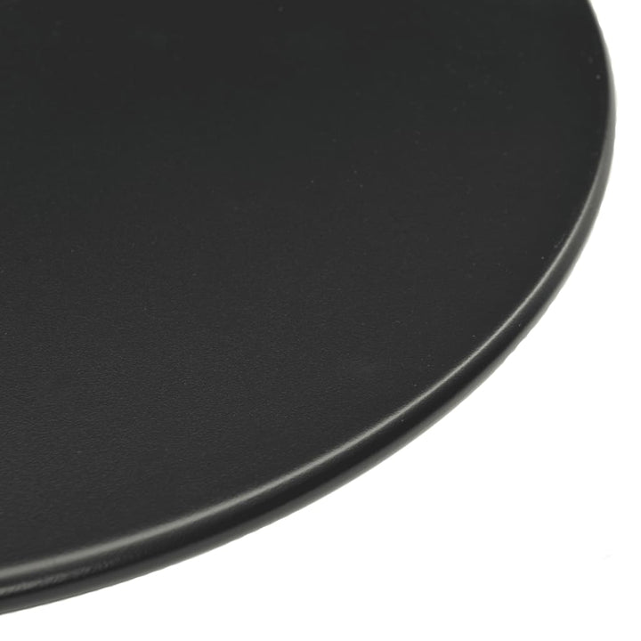 Masă De Grădină Rotundă, Negru, Ø60X105 Cm, Oțel