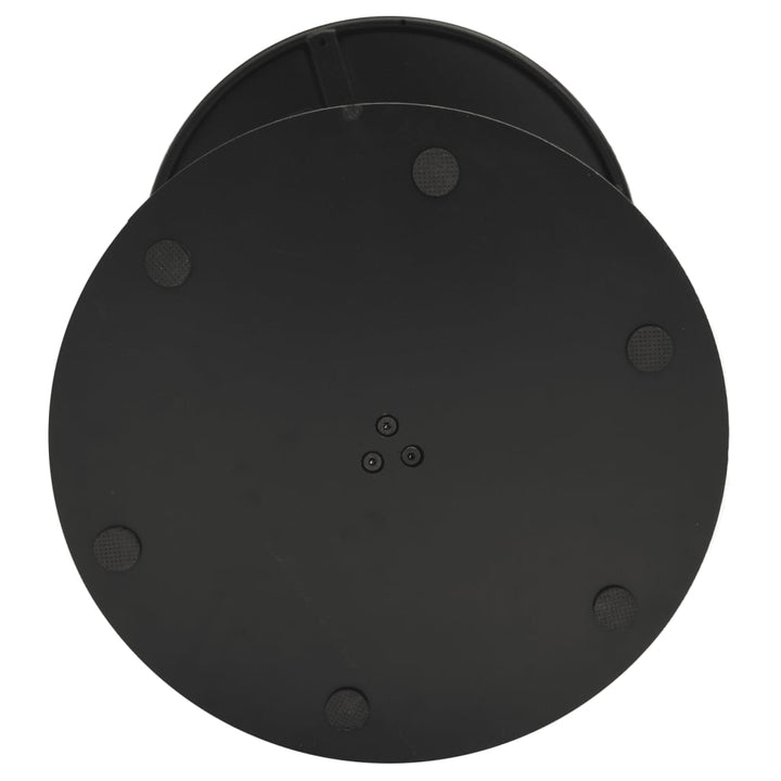Masă De Grădină Rotundă, Negru, Ø60X105 Cm, Oțel
