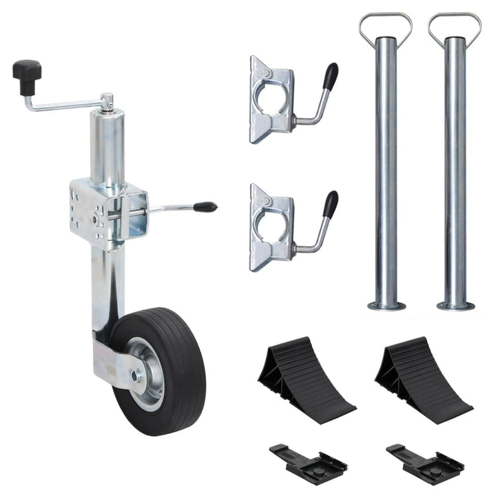 Roată Manevră De Remorcă, Clemă Despicată 60 Mm Oțel Galvanizat