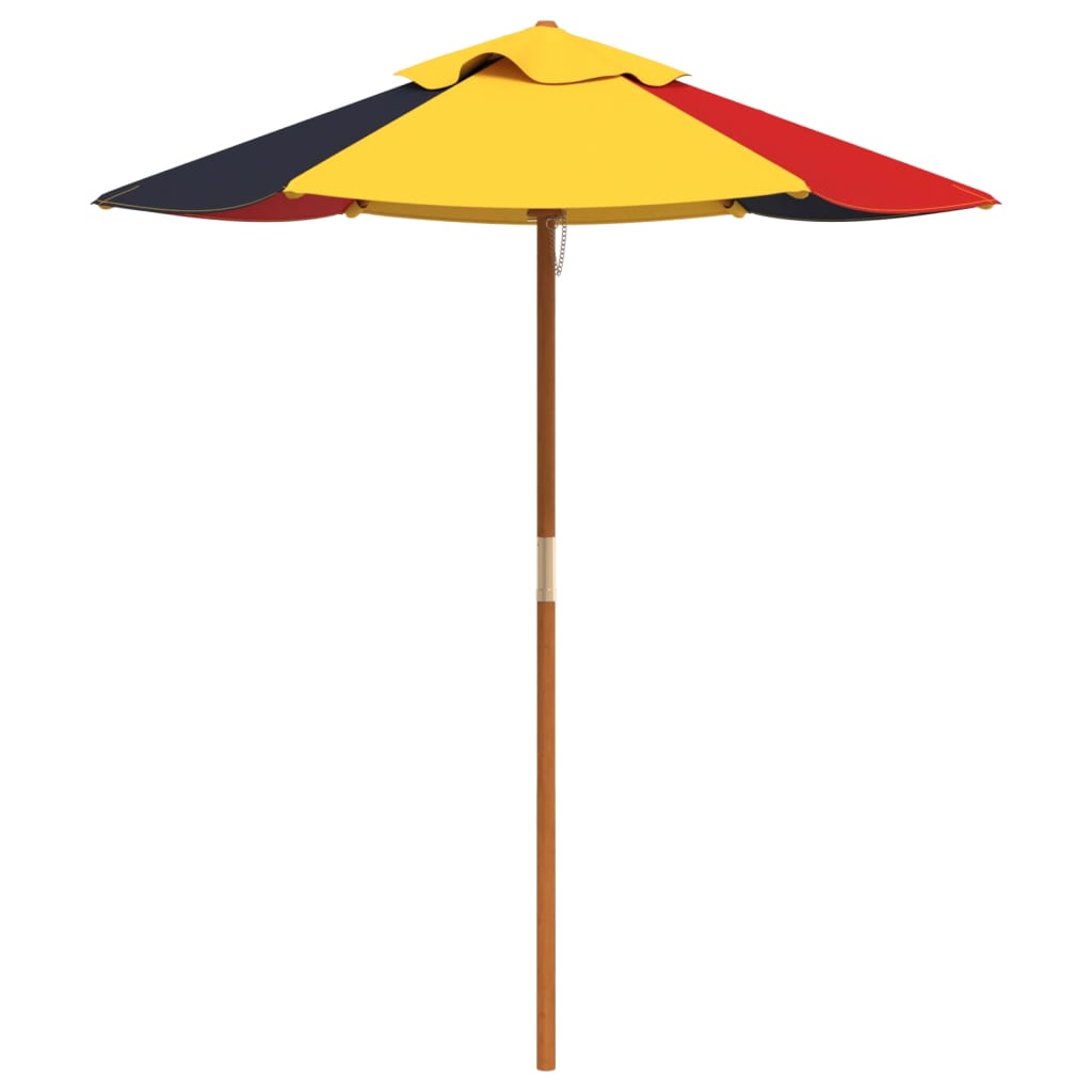 Masă De Picnic Pentru 4 Copii, Cu Umbrelă, Lemn Masiv Brad